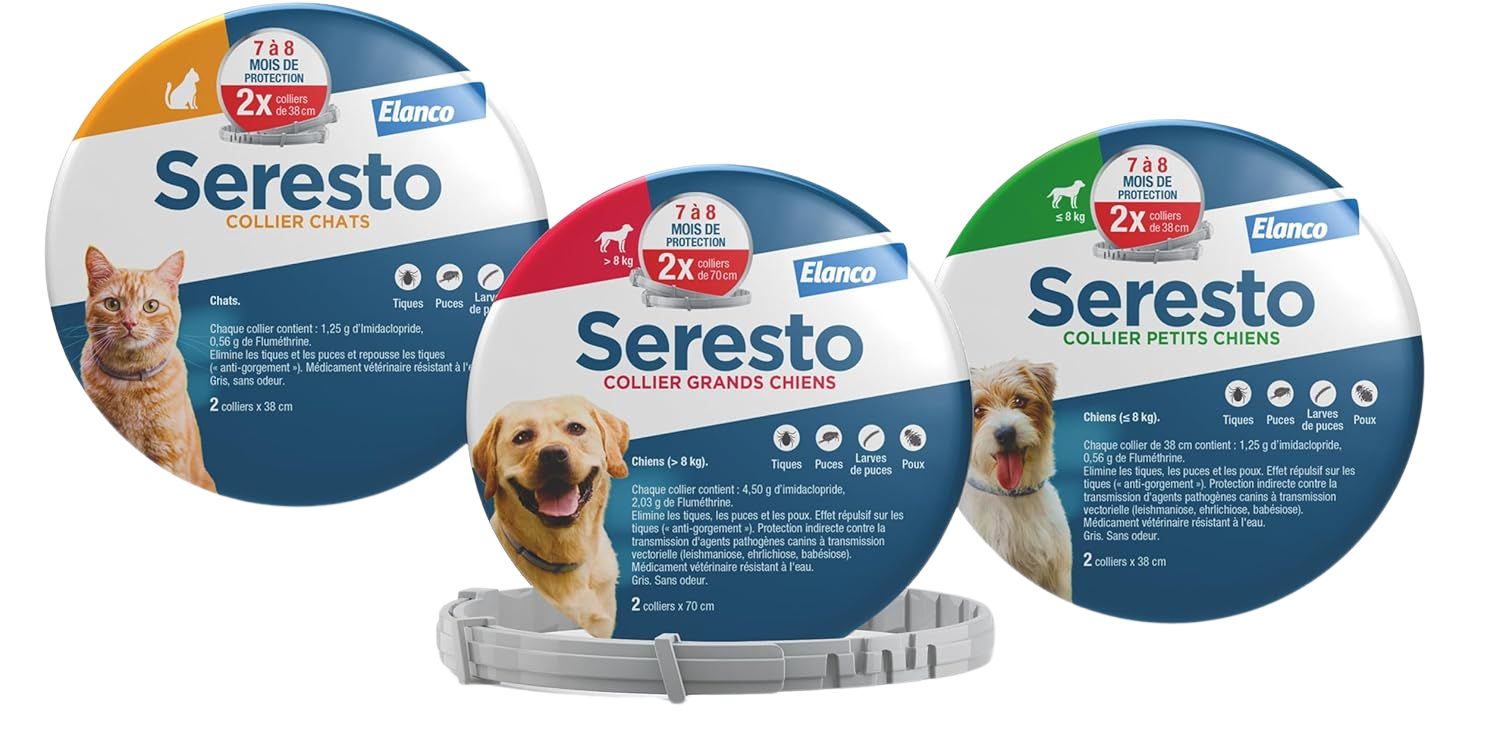 Seresto Collier Antiparasitaire pour Chiens et Chats